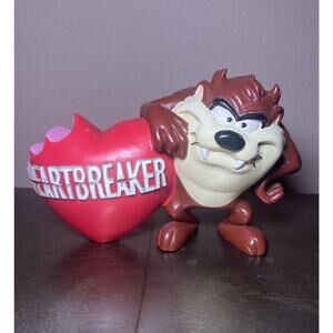RARE Tasmanian Devil Taz Heartbreaker Figurine 1995 Warner Bros. Looney Tunes